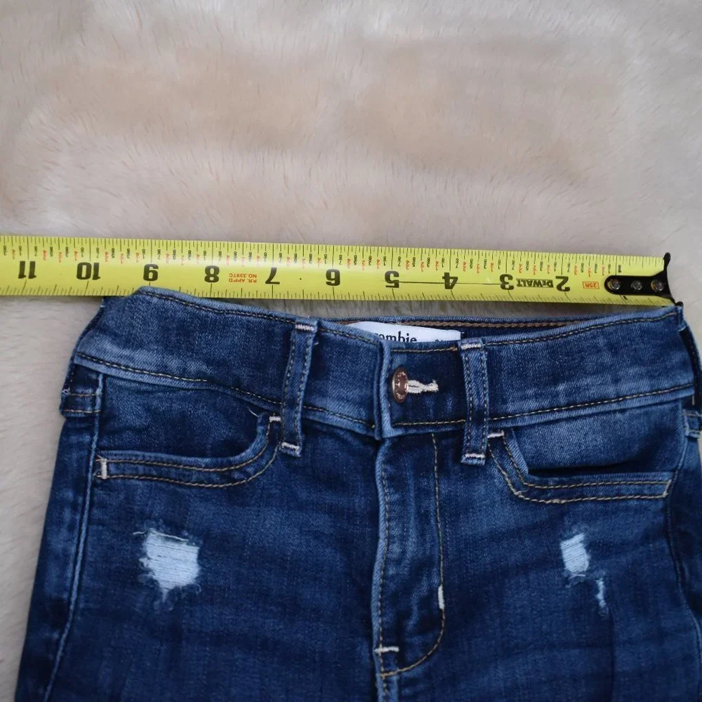 Abercrombie Kids Highrise Distressed Jean Leggings Slim Size 7/8